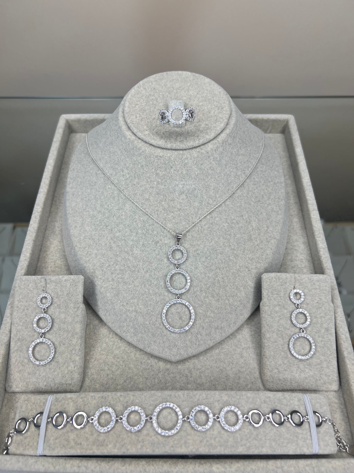 طقم فضة مستورد 925 فاخر